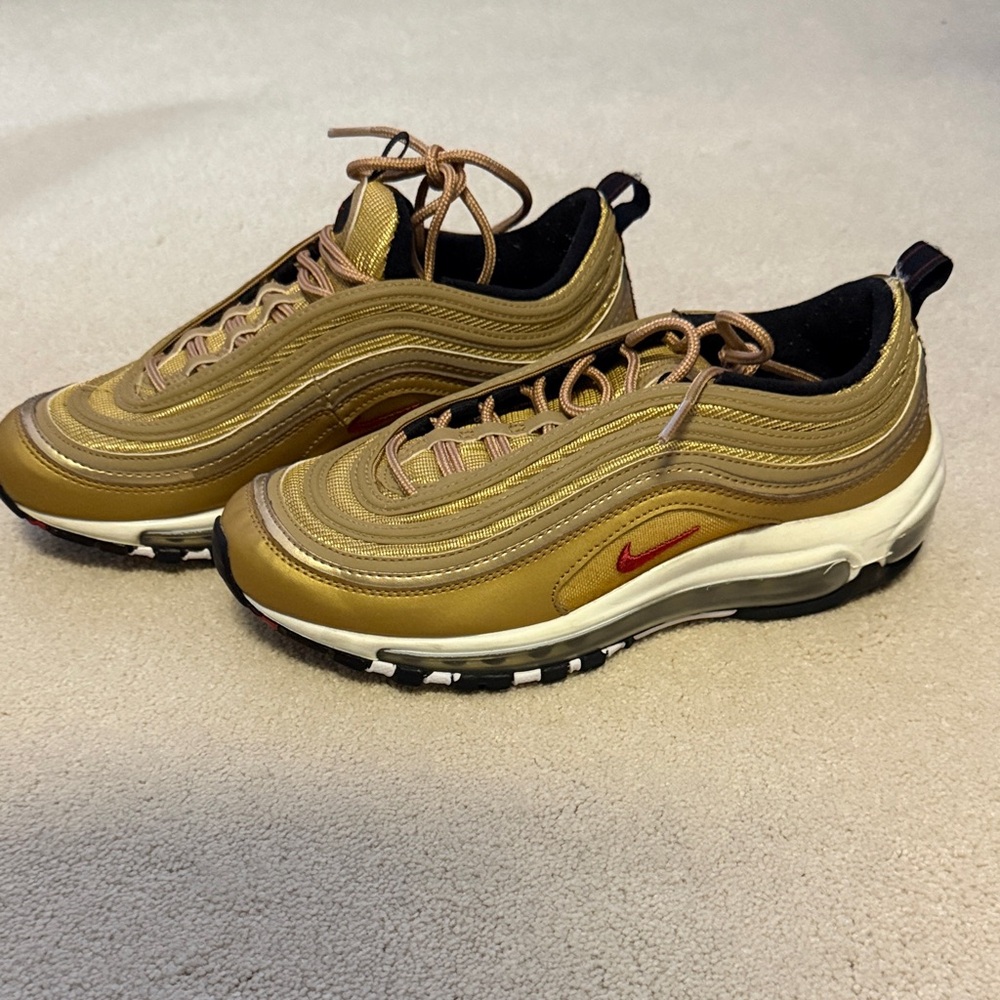 Nike Air Max 97 Metallic Gold and Black Sneakers